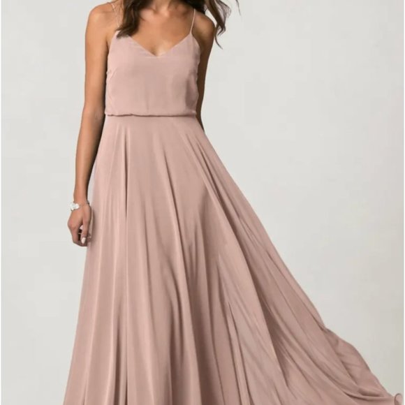 Jenny Yoo Inesse Bridesmaid Dress - Whipped Apricot - Picture 1 of 9
